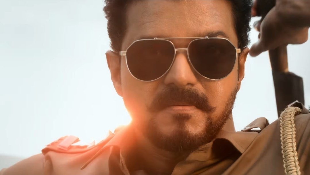 VishvaSaiR's tweet photo. We miss u from movie.. @actorvijay 
But we never miss you from TN.. @TVKVijayHQ 

#JanaNayagan 
#HBDThalapathyVijay https://t.co/S342jIICiZ