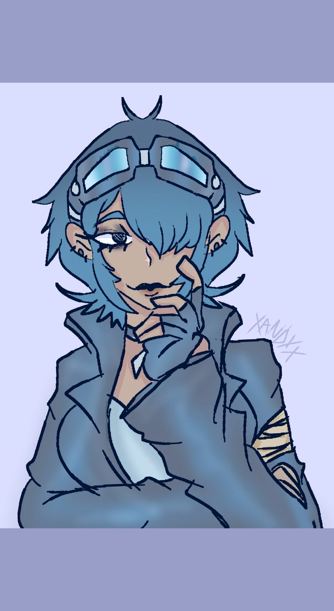 Drawing my OC in a Jet Set Radio Future style! I had a bit of trouble with the outfit, but it turned out better than not. Plus, this is how she'd look in a future version.

#ocarts  #jetsetradioOC  #jetsetradiofuture #myart #fanarts