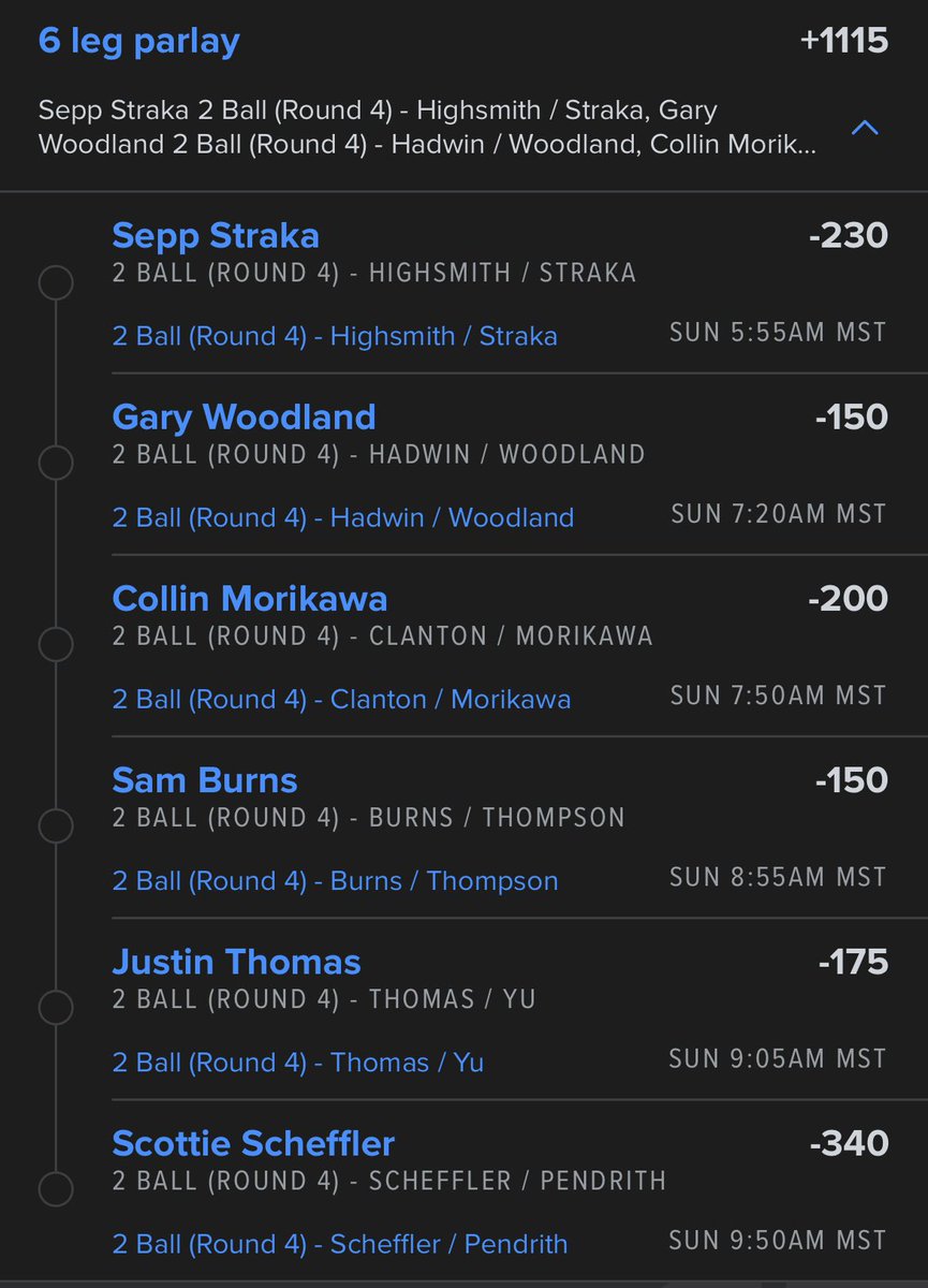 Round 4 
2 ball lotto.

#golf #gamblingx