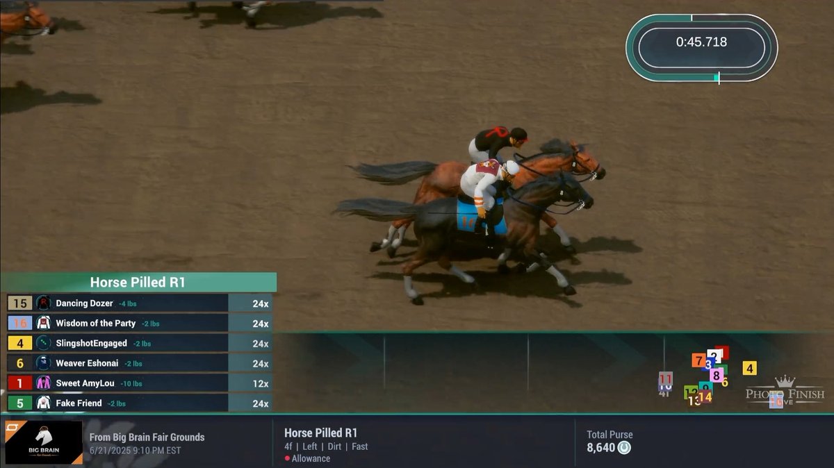 RG Jake 💀 (Rocket Racers) (@rgjakey) on Twitter photo Had a great <a href="/HorsePilled_PFL/">Horse Pilled</a> w/<a href="/BrewedBonesNFT/">Brewed Bones Brigade 💀☕️</a> show this evening in Discord!
Lived up to the <a href="/photofinishgame/">Photo Finish™ LIVE 🌹 🐎 Virtual Horse Racing</a> name with this win in the first race of the show!
All 8 races were filled with talented horses, it really made for great entertainment! 🔥 Had a great <a href="/HorsePilled_PFL/">Horse Pilled</a> w/<a href="/BrewedBonesNFT/">Brewed Bones Brigade 💀☕️</a> show this evening in Discord!
Lived up to the <a href="/photofinishgame/">Photo Finish™ LIVE 🌹 🐎 Virtual Horse Racing</a> name with this win in the first race of the show!
All 8 races were filled with talented horses, it really made for great entertainment! 🔥