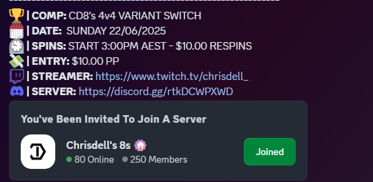 discord.gg/rtkDCWPXWD <a href="/CallofDuty_ANZ/">Call of Duty ANZ</a> #switch #lfsanzcod