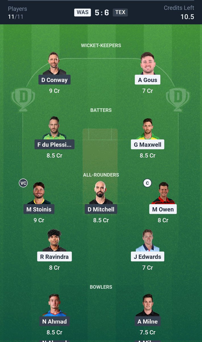 DBTWB's tweet photo. WAS vs TEX

Join Telegram for more free teams - https://t.co/JOMd620K8c

#MajorLeagueCricket  #Cricket #WAScsTEX #TEXvsWAS #CricketTwitter #Cricket24 #Dream11 #Myteam11 #Circle11 #TrendingNow #Trending  #TNPL2025 #TNPL https://t.co/MVNxoJLMwl