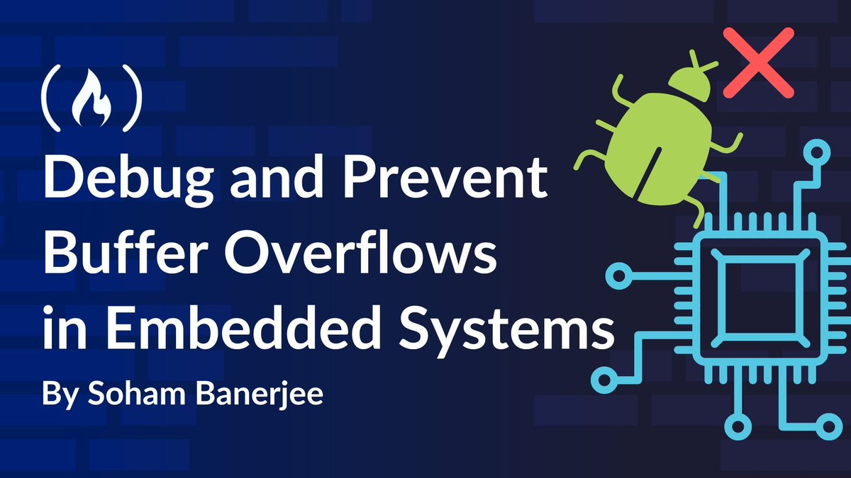 freeCodeCamp's tweet photo. In software, a buffer overflow happens when a program writes more data into a buffer than it was allocated.

This can cause memory corruption, crashes, & even security issues.

In this in-depth guide, @sohamstars explains what buffers are, how they overflow, how to debug them, & how to prevent the issue in embedded systems.

https://t.co/thvcl5jtNP