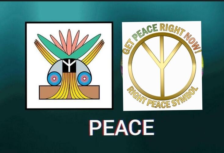 Both PEACE symbols are the correct SYMBOL OF PEACE. 

getpeacerightnow.com
#TurnPeaceUp  #Peacesign
#peace  #PeaceSymbol  
#Peacesigns   #PeaceSymbols