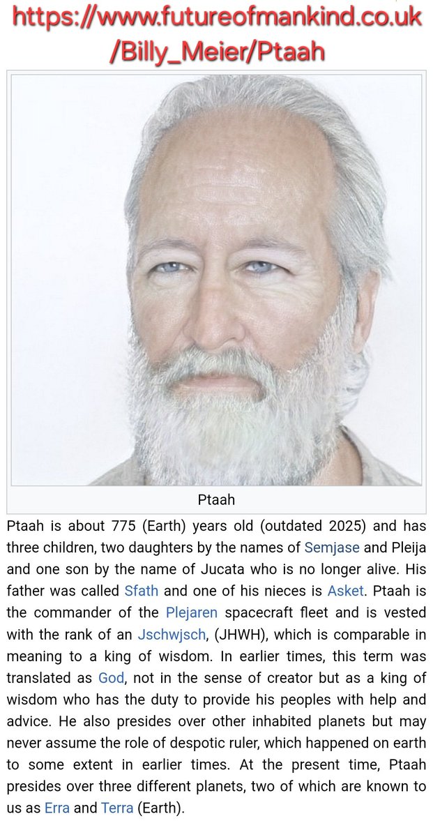 The Plajeran Extraterrestrial Ptaah

futureofmankind.co.uk/Billy_Meier/Pt…