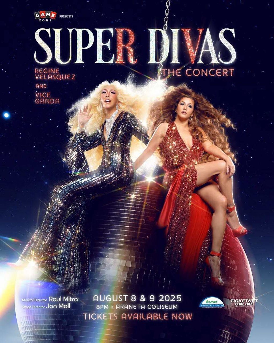 TheRVFriends's tweet photo. Another Sunday to celebrate someone who has truly defined a generation of music and culture!

REGINE x Vice Ganda for 
SUPERDIVAS the concert 
on Aug 8 &amp; 9 at the Araneta Coliseum! 

Tickets out now!!! 

Join our trending party! 

Queen REGINE SuperDivas
#SuperdivasTheConcert https://t.co/P9ICeiWLSs