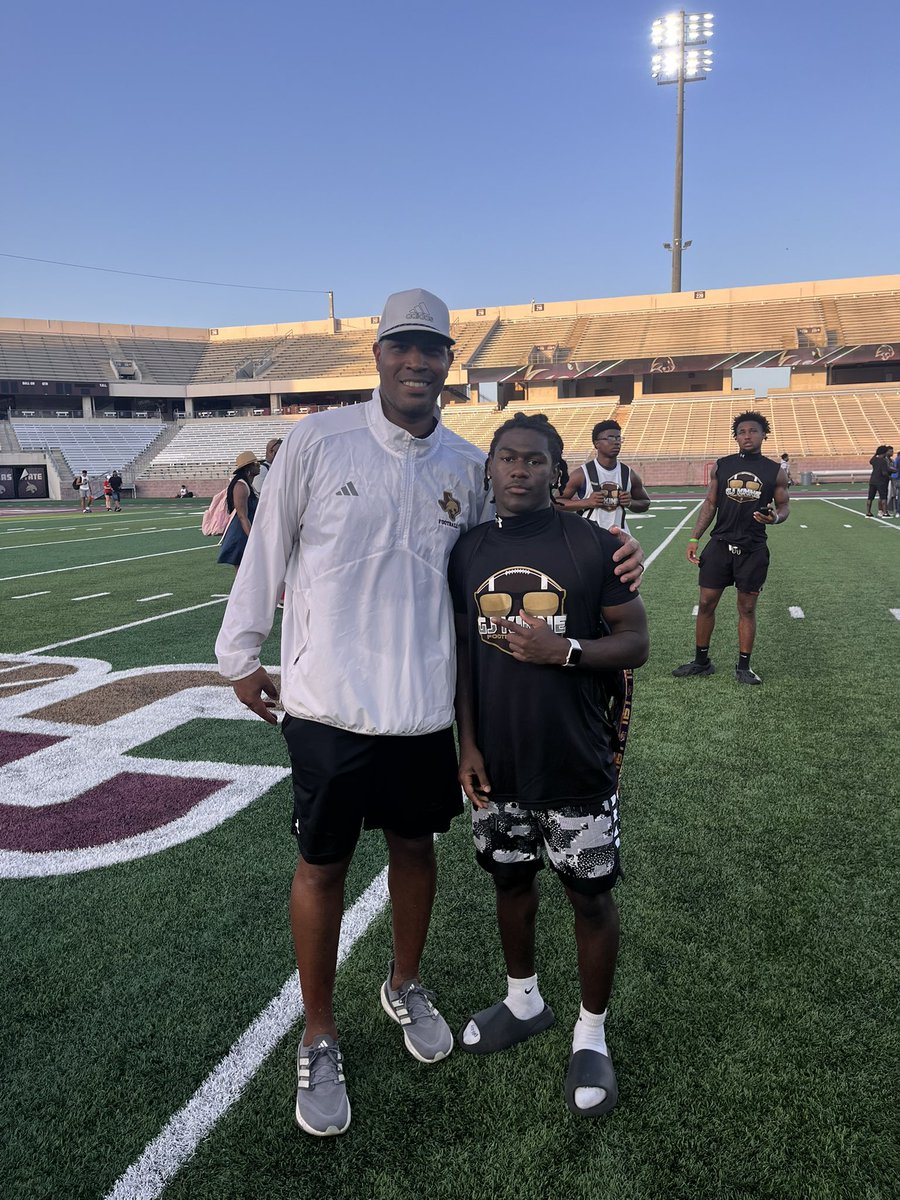 Aiden “Quick 6” Loyden (@aidenloyden) on Twitter photo Had a great time at <a href="/TXSTATEFOOTBALL/">Texas State Football</a> camp. Thank you <a href="/CoachNealy/">Barrick Nealy</a> for all the tips and advice! Had a great time at <a href="/TXSTATEFOOTBALL/">Texas State Football</a> camp. Thank you <a href="/CoachNealy/">Barrick Nealy</a> for all the tips and advice!