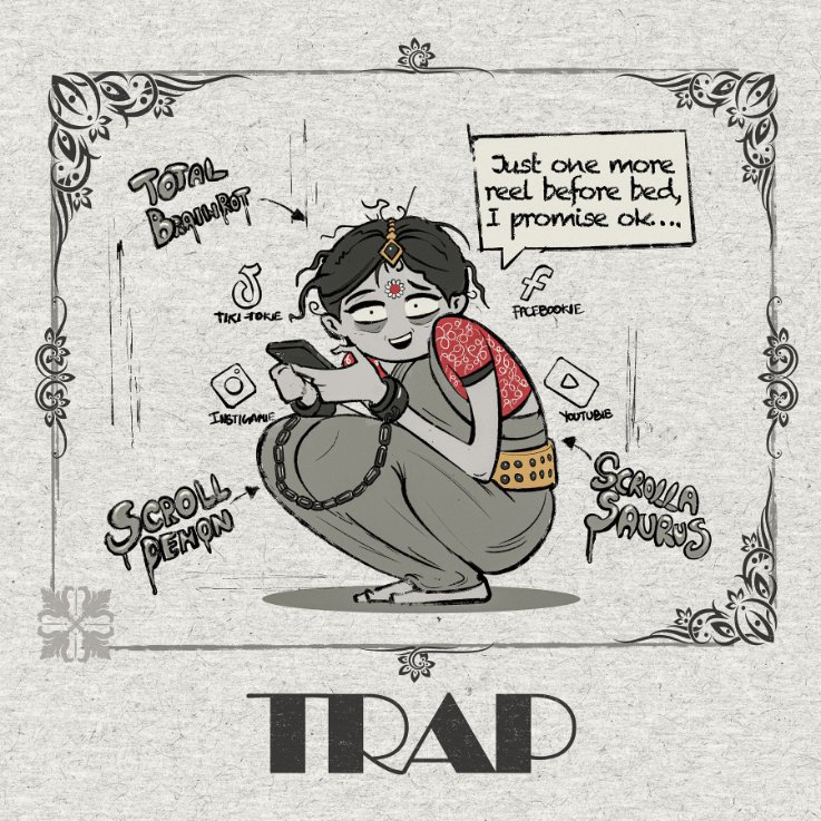 TheNerdyKnight's tweet photo. Daily drawing challenge - Ritual, Trap &amp; Thorn &amp; Wicked (12,13,14/30)

#art #comics #Indianculture #funny #cute #illustration #characterdesign #procreate #digitalart #sketching https://t.co/r52L0oR2sK
