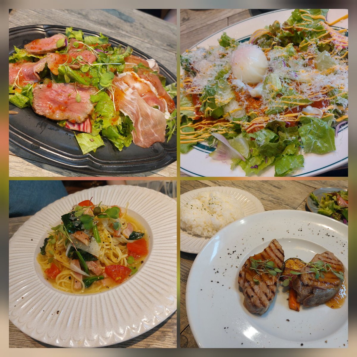 momoironikukyu's tweet photo. 今日のランチ🍴
席の所に水槽があってお魚🐠かわいい😊ご馳走様でした😊
#AQUATABLE 　#高崎市 https://t.co/rQYhC8TY0i