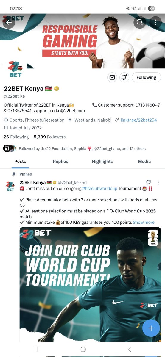 ihyrony's tweet photo. @22bet_ke @likemiyo
@KiplagatEvans16
#22BetPromocode #22BetAlwaysPays #22bet https://t.co/ucColbD2Ps