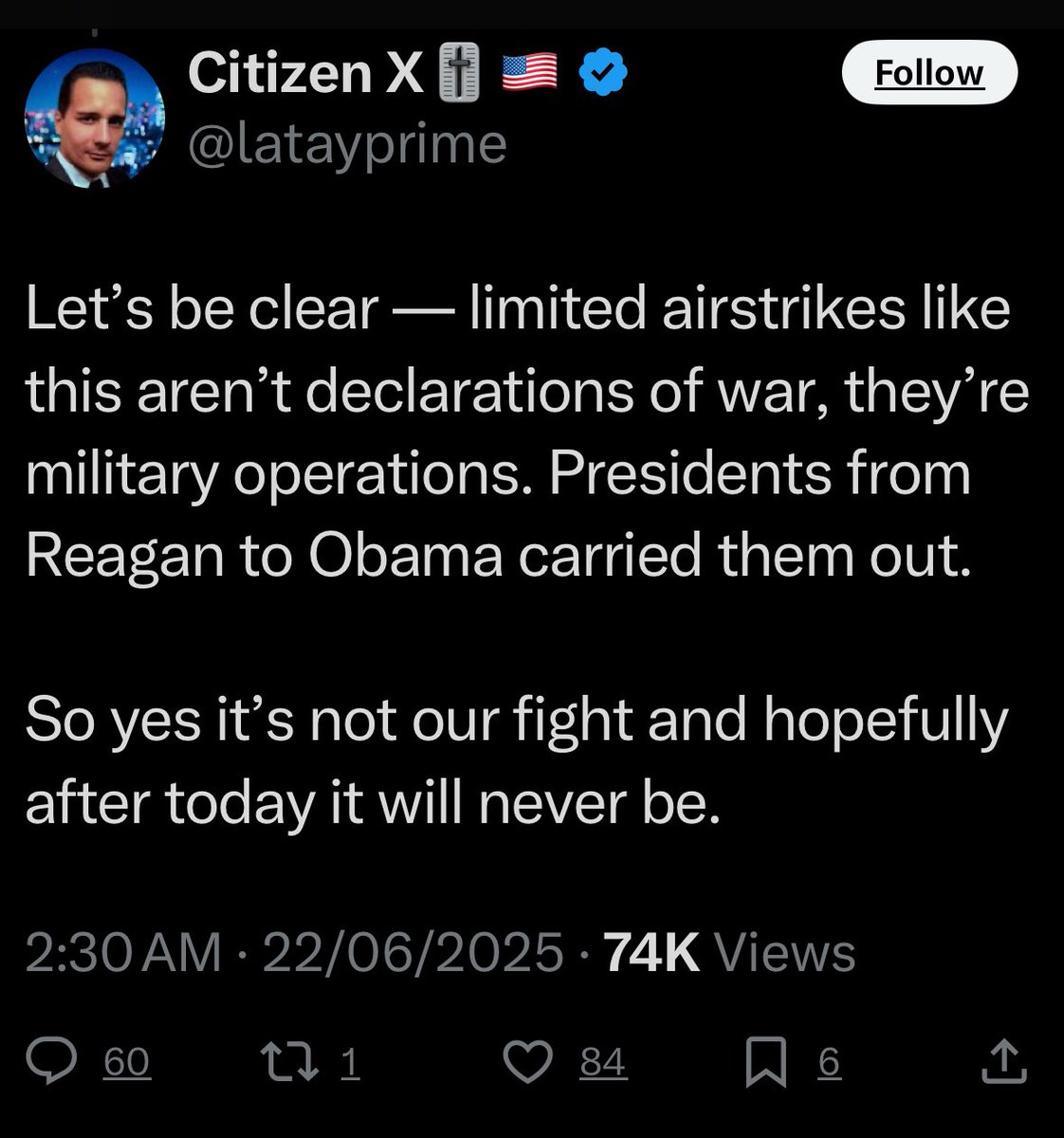 YemiSpeaks's tweet photo. Folks will continue to hold this idiotic views about their government killing people in other sovereign nations until the day the 💣 start dropping on their own cities. https://t.co/hquUvSNdwX