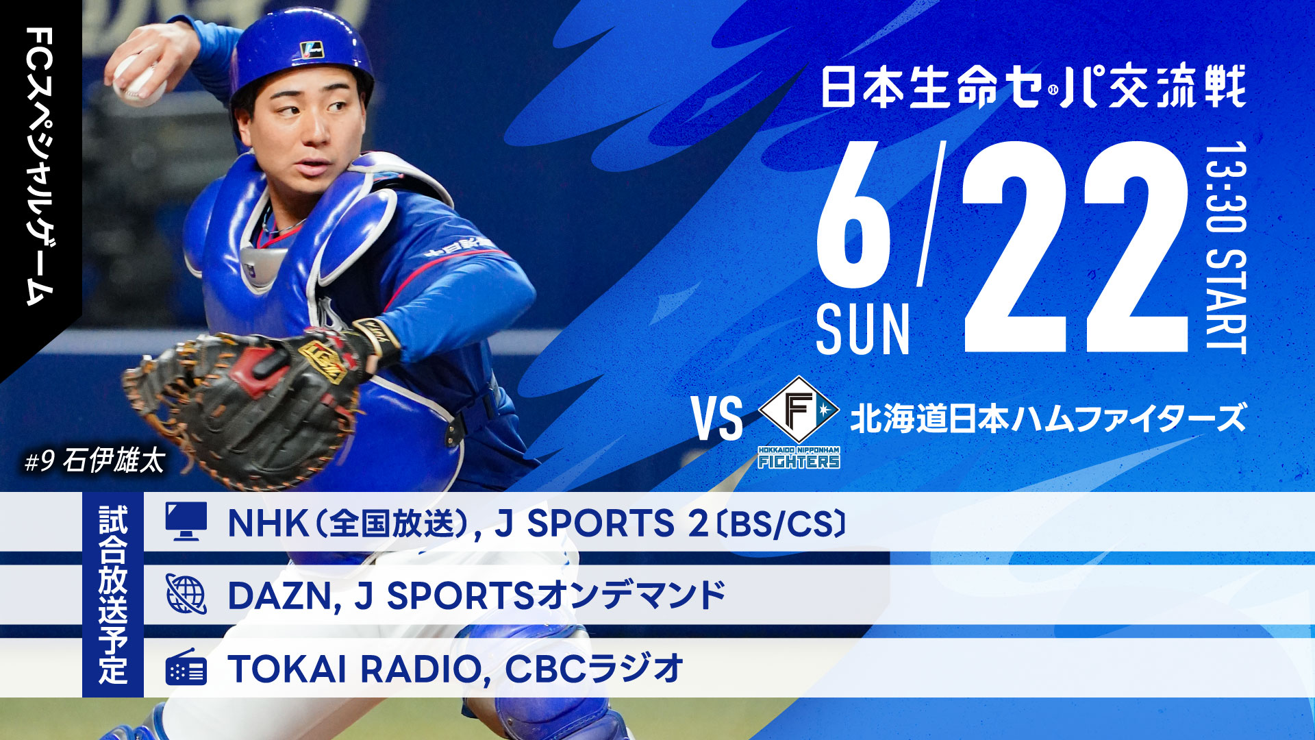 日本ハムファイターズvs中日ドラゴンズ 6月12日 4枚連番チケット 日本ハムファイターズvs中日ドラゴンズ 6月12日 4枚連番チケット
