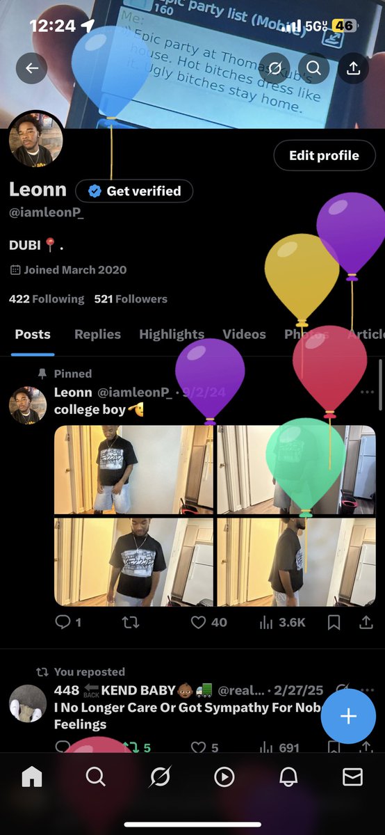 Balloons on the pageee lemme hear oneee!
