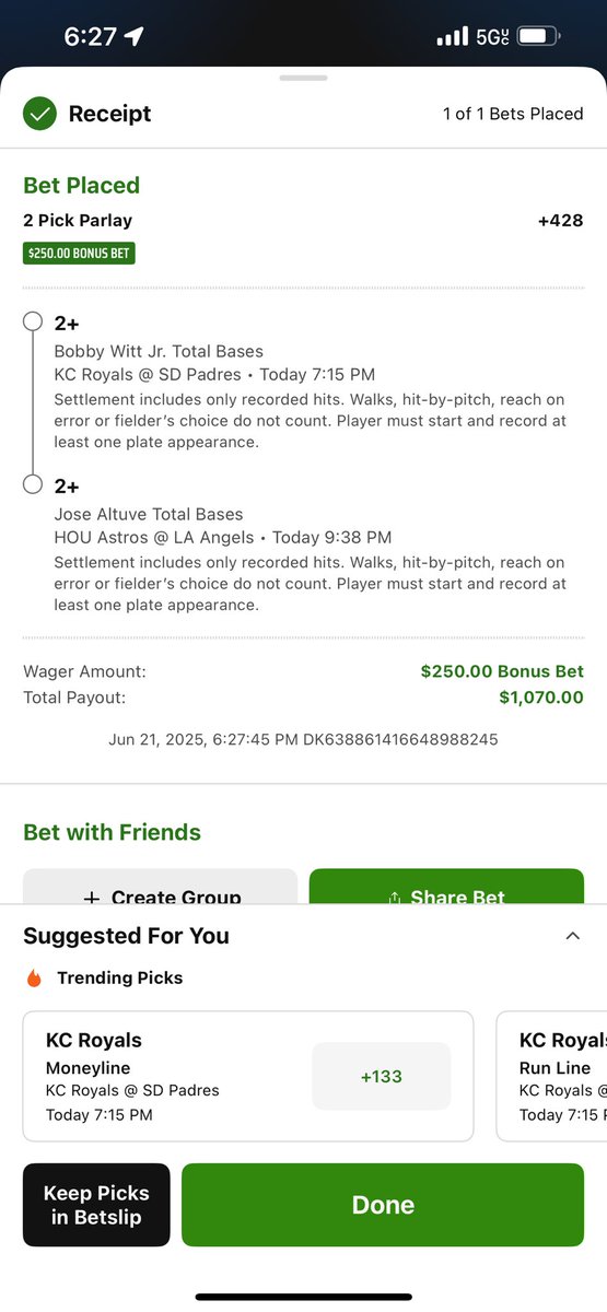 codewhite830's tweet image. #DraftKings how did I lose this bet when Altuve had 0 at bats? Make this right draftkings