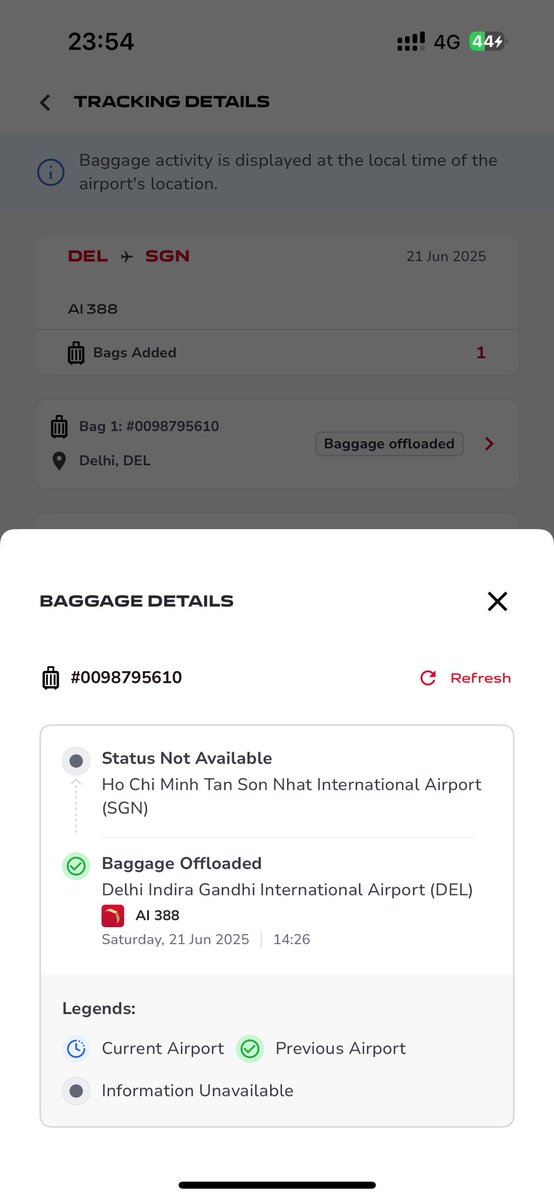 sharuk1990's tweet photo. @airindia @DGCAIndia Me and my wife took the Air India AI-388 on 21st June to Ho Chi Minh city from Delhi. Firstly the flight was delayed by 2 hrs and once we arrived our baggage didn’t come. PNR: R2TWPS https://t.co/4g0nQdeHQo