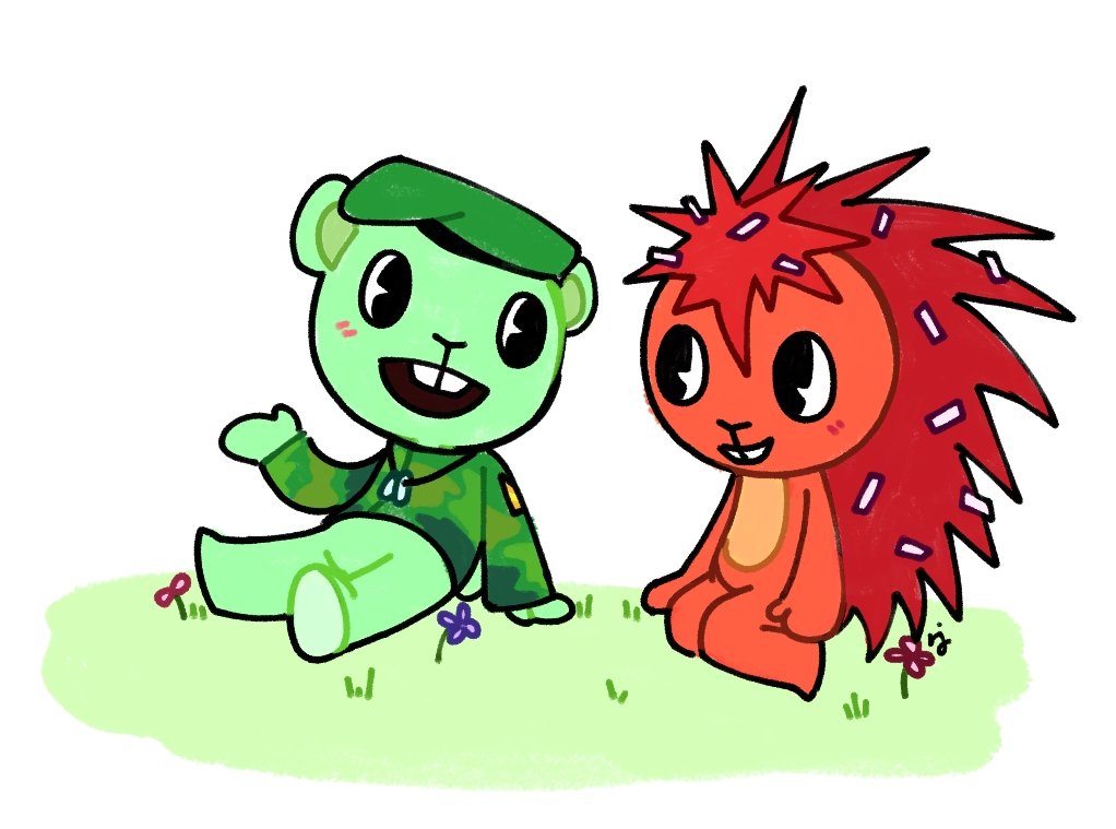 Just talking
#happytreefriends #htf擬人化 #flippyxflaky