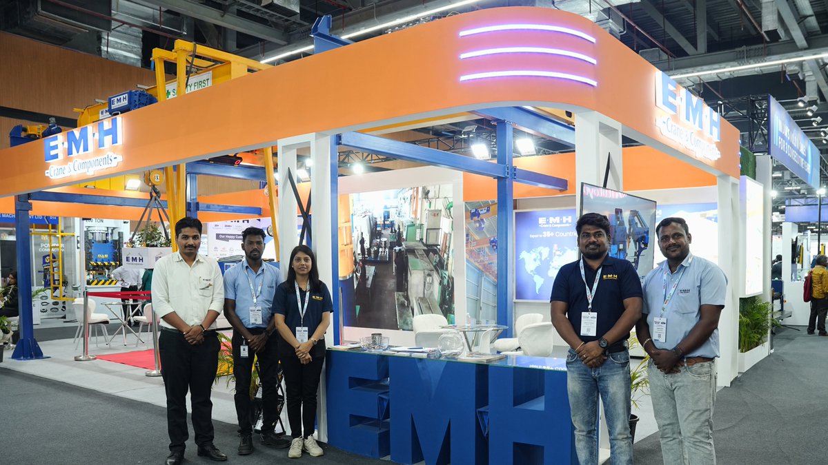 EMH_Crane's tweet photo. π§ Discover engineered excellence with EMH Crane & Components at ACMEE 2025.
.
.
#EMHCrane #Acmee2025 #IndustrialExpo #SmartEngineering #EMHExhibition #CraneTechnology #Acmee2025 #IndustryLeaders #chennai #EOTCranes #MakeInIndia #ChennaiExpo #FutureOfHandling #EMHComponents https://t.co/C7cKQv3U8w