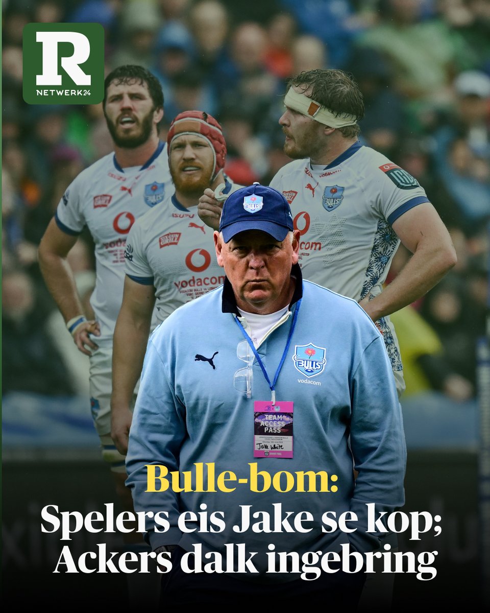 'n Burgeroorlog woed by Loftus Versfeld waar Jake White, die Bulle se direkteur van rugby, se vriende glo verdamp.

Lees meer deur skakel in bio.