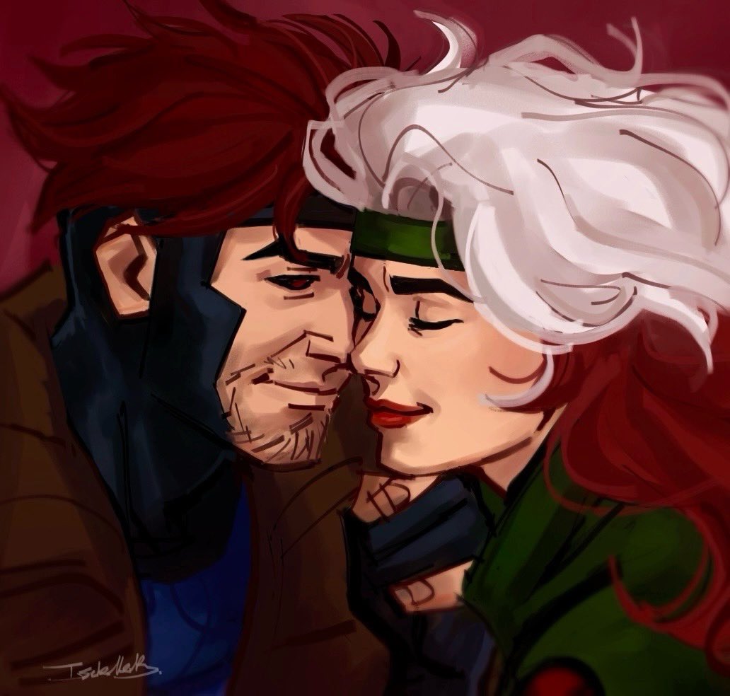 Isa_anartist's tweet image. Quick Romy drawing for the last (official) day of Romy-Con #xmen #rogue #gambit