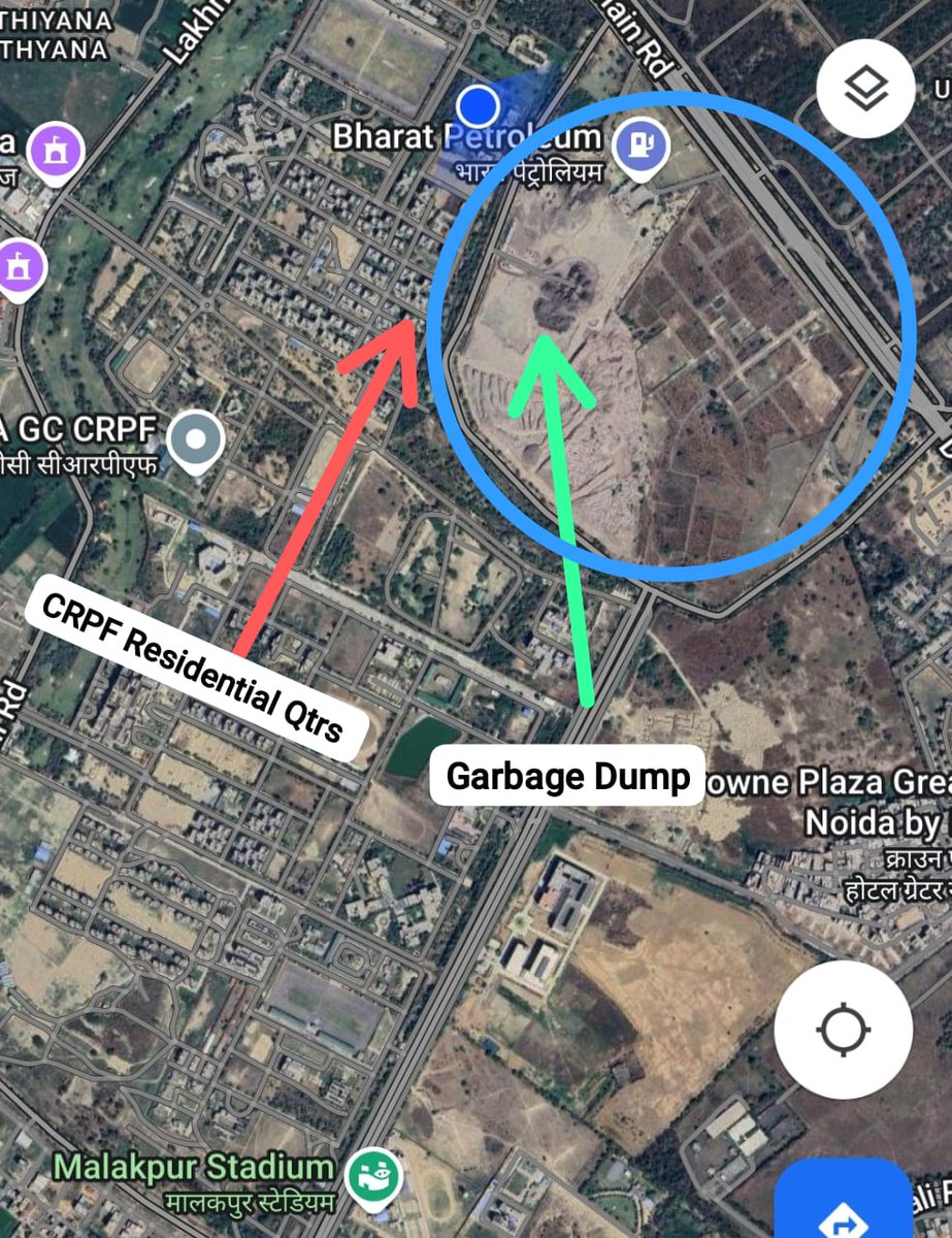 ForcesIndian's tweet photo. #Noida
Urgent Intervention Required from @CMOfficeUP for Relocation of Hazardous Garbage Dump Near CRPF Camp, Surajpur, Grt Noida where Families of Brave #CRPF Personnel living.

Attached image vividly depicts the scale of this environmental #Hazard &amp; #inhuman living environment. https://t.co/qp60bgp0hK