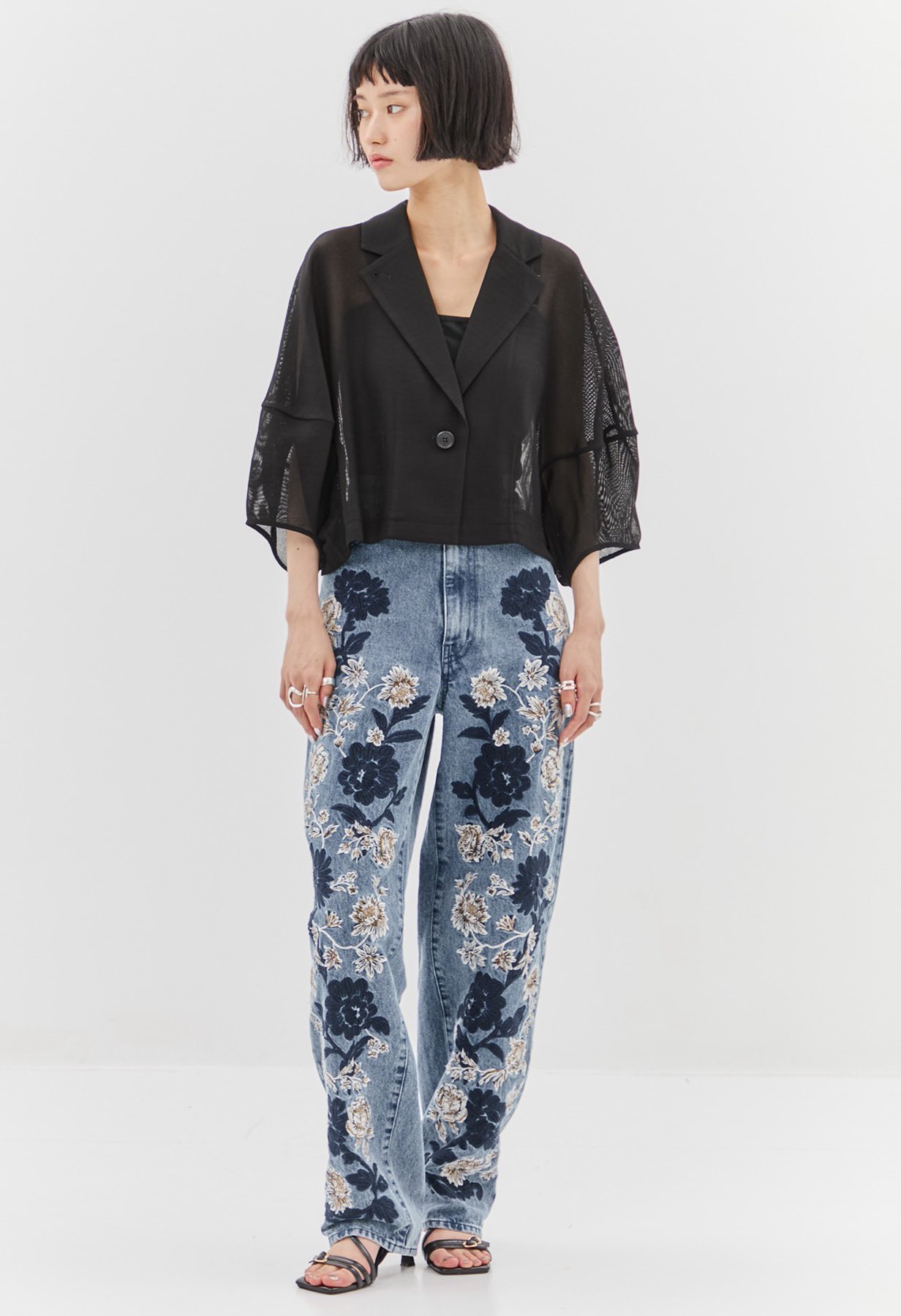 専用品　clane 新品　MESH LANTERN JACKET 別注MESH LANTERN JACKET(1 WHITE): CLANE: WOMENS｜ STUDIOUS