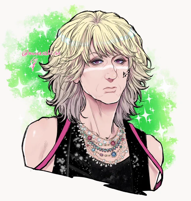 白い線以外のメイクもキラキラも全然覚えてないけど、かわいかった事だけは覚えてる今井さん。
