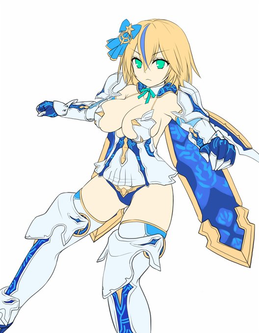 ちょっと次の絵が完成するのは夜中になりそうなので、過去絵の顔だけ書き直したものをペタリ。エスカファルスマザー風ジェネちゃん。なんかもったいないから時間できたら塗りたいかも。 