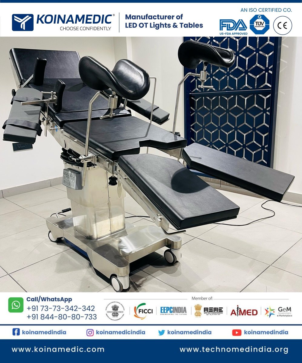 koinamedindia's tweet image. MATRIX ADVANCE #electricOTtable features top sliding, split leg section, centre floor locking, and several remote control functions. This #Koinamedic #CArmtable is made of 304 grade SS steel. Demo Video: youtube.com/watch?v=TQEAg2…