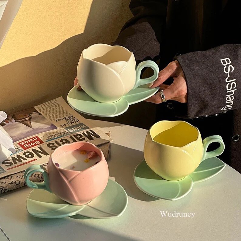 heart_jpg's tweet photo. Tulip coffee set 🌷 https://t.co/o8BK20Yg2v