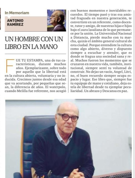 Descansa en paz, Angel, Litri.
✍️ <a href="/ElFarodeMelilla/">El Faro de Melilla</a>