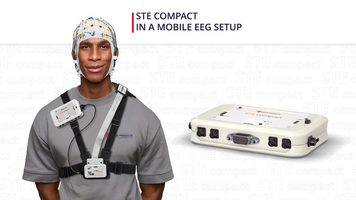 Brain_Products's tweet image. 🚀 Take your #MobileEEG research to the next level!
Check out the new STE compact &amp;amp; Mobility Set — paired with our #LiveAmp wireless amplifier, this setup is a true game changer taking your research out of the lab. See it in action at #OHBM2025! 
🎥  youtu.be/Km3euzY11Y4?ut…
