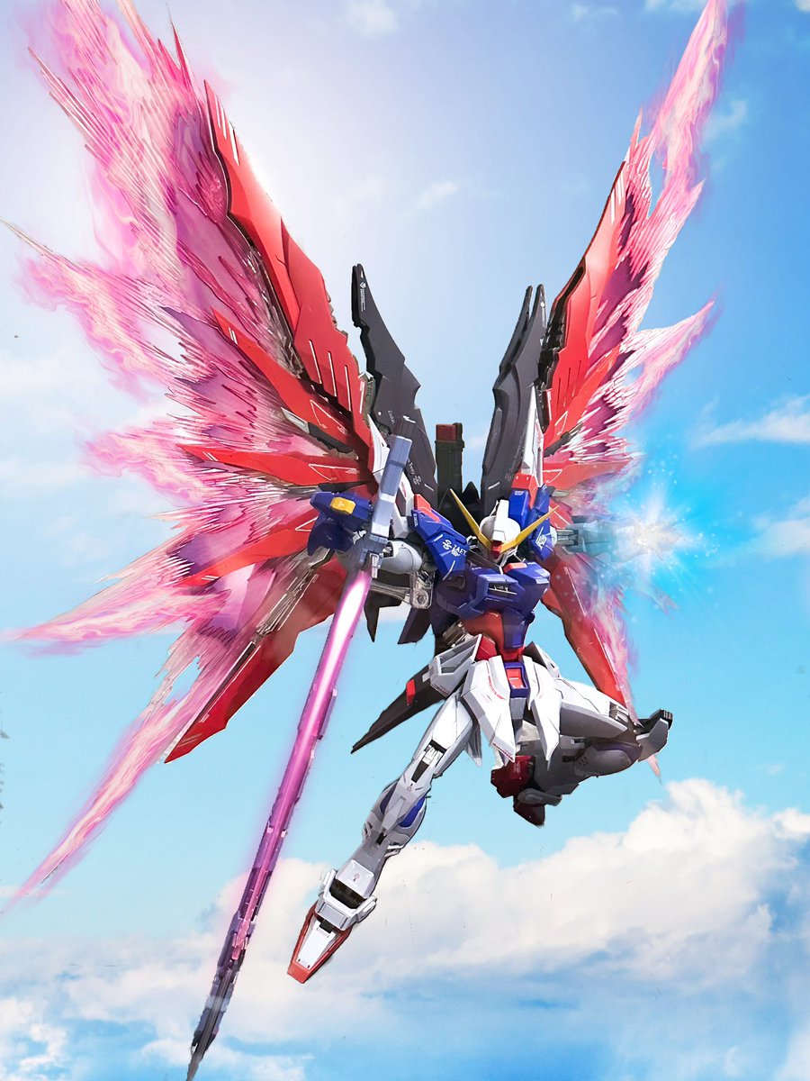 WGIX_JIN's tweet photo. メタルビルド
デスティニーガンダム ソウルレッドVer
背景切り抜きと加工( ͡° ͜ʖ ͡°) https://t.co/iv725u4cKo