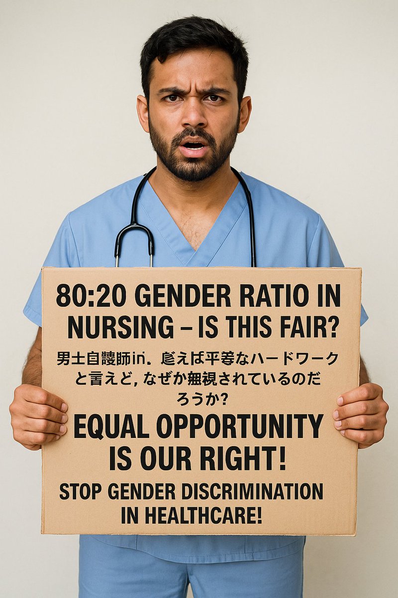 🧑‍⚕️ Nursing में 80:20 Gender Reservation का सवाल❓
क्या पुरुष नर्सों के साथ अन्याय हो रहा है?
योग्यता पर आरक्षण भारी क्यों?
📢 आवाज़ उठाओ, समान अवसर माँगो!
#EqualRightsForMaleNurses
#NursingReservation
#Nursing80_20Debate
#aiims #NORCET #HealthcareIndia 
#StopGenderBias
#Equality