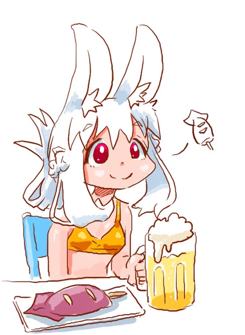 ちかごろのらくがき2 カラーうさぎ