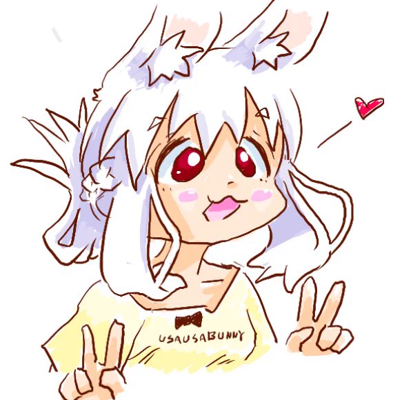 ちかごろのらくがき2 カラーうさぎ