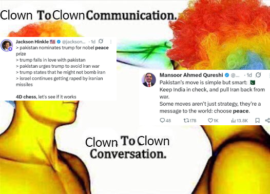 Two Clowns Communicating 🤡🤡