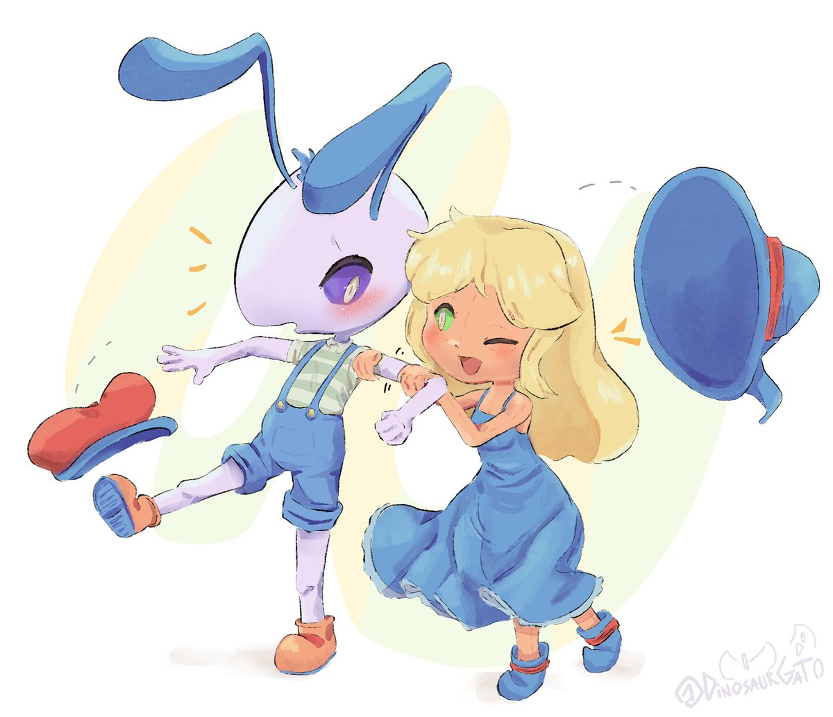 the Poppin n’ the Jupa 🐞 🐦‍⬛ 
(courtesy of @/inkdragonworks)