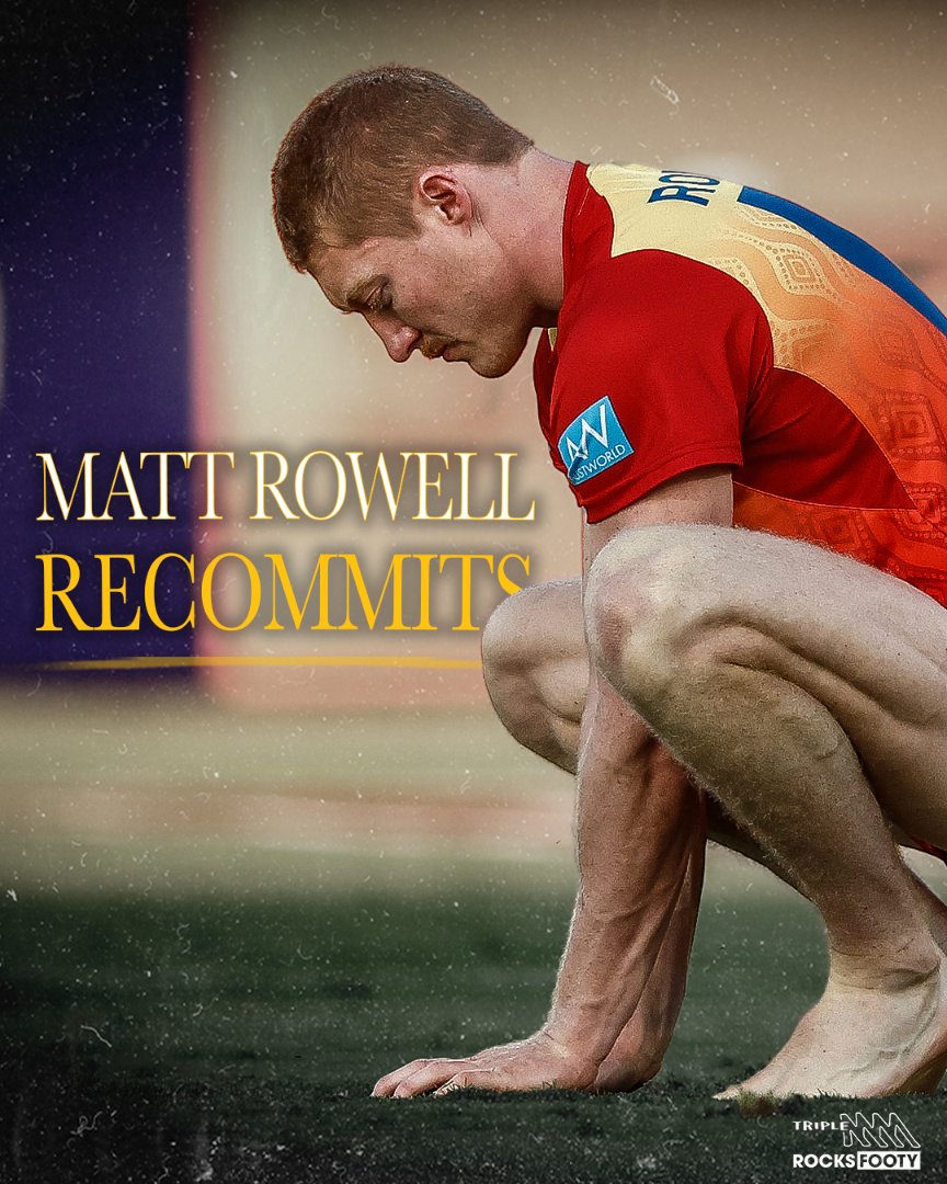 triplemfooty's tweet photo. Matty Rowell is set to re-sign with the Suns for two years, per @cleary_mitch ☀️ https://t.co/wAldW4559q