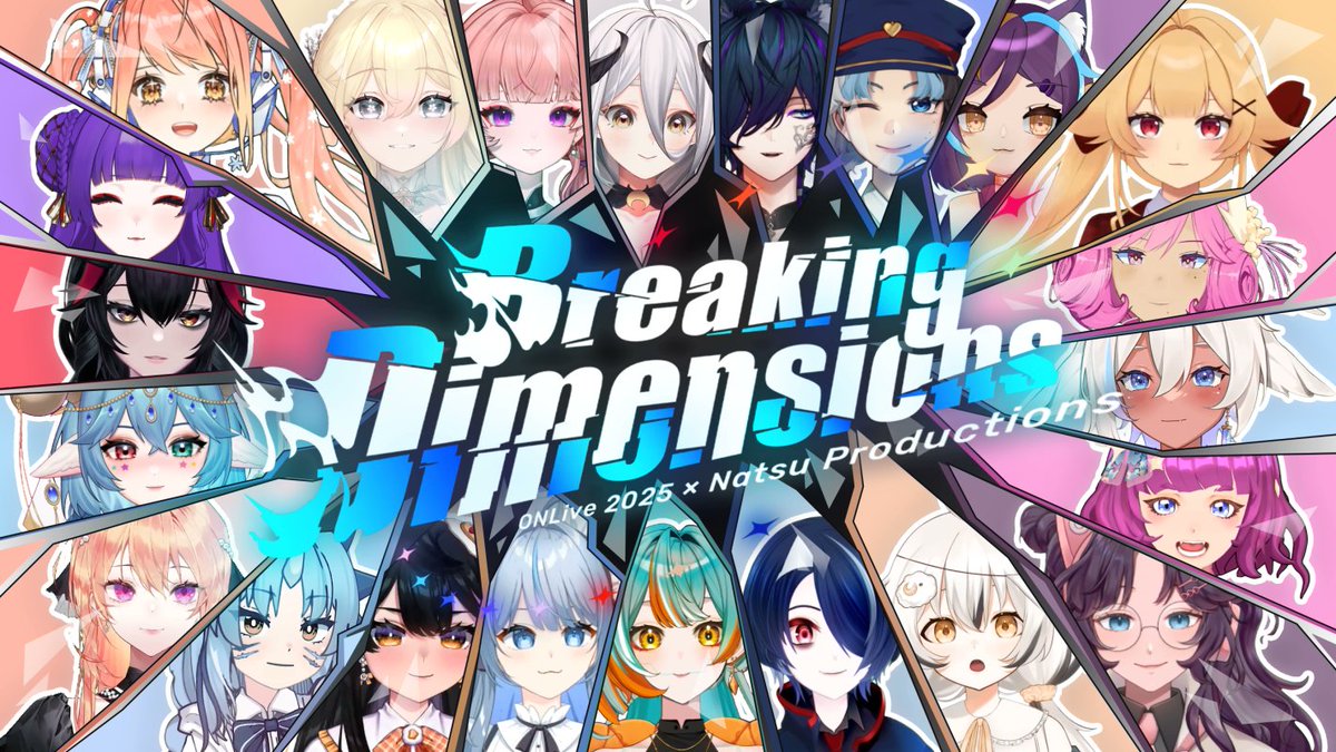 READY FOR ROUND TWO? 🎉 

Listen to "Breaking Dimensions" by Hololive, made by Natsu Productions for ONLIVE 2025, featuring an unforgettable performance by 22 VTubers!  

Premiering Soon: 
📅June 29 12:00 PM GMT+8

youtu.be/Z06ORzVpgKw 

#ONLIVE2025 #VTuberCollab