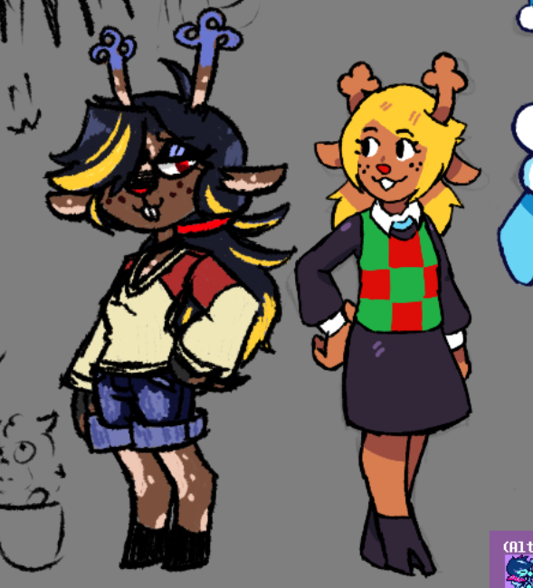 Riko Ketsukane & Kristal Luz-(Comms Open) (@luztechnowitch) on Twitter photo A drawing I did with my friend <a href="/Anthonylegua1/">Anthony(C0MMS OPEN)</a> on magma, featuring my dess design
#deltarune #deltarunefanart #dessholiday #noelleholiday A drawing I did with my friend <a href="/Anthonylegua1/">Anthony(C0MMS OPEN)</a> on magma, featuring my dess design
#deltarune #deltarunefanart #dessholiday #noelleholiday