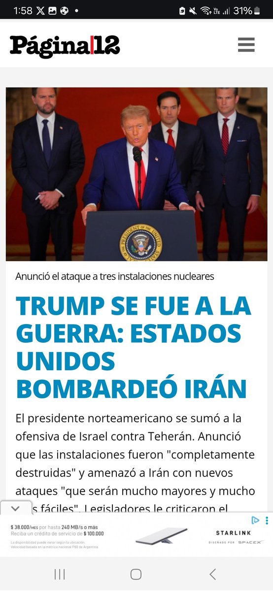 fabineiman's tweet photo. El diario de Cristina lamentándose por el principio del final del proyecto nuclear bélico de sus amigos, los asesinos iraníes con los que CFK pactó impunidad en 2013.

@pagina12 https://t.co/F68hWLJZgw