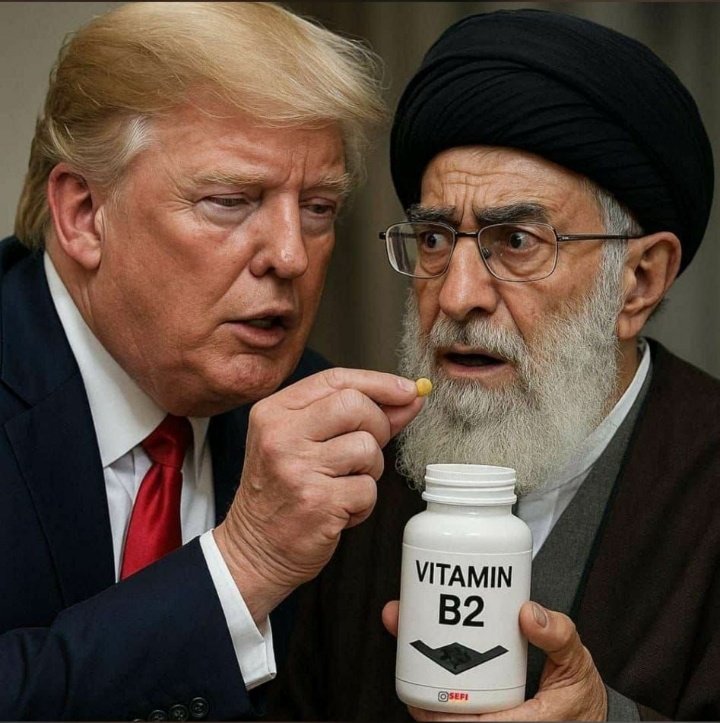 The best vitamin in the world 😂😂😂

#IranIsraelConflict 
#IranVsIsrael 
#Iran 
#IsraeliranWar 
#Trump 
#nuclear