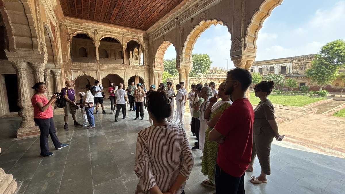 International Yoga Day 2025 ( 21 June) celebrated at Sheesh Mahal, Farrukhnagar with yoga, heritage walk &amp; history insights! 

Grateful to all participants &amp; collaborators. 

#InternationalYogaDay #archaeologyharyana #gurugram #heritagewalk #heritageevent