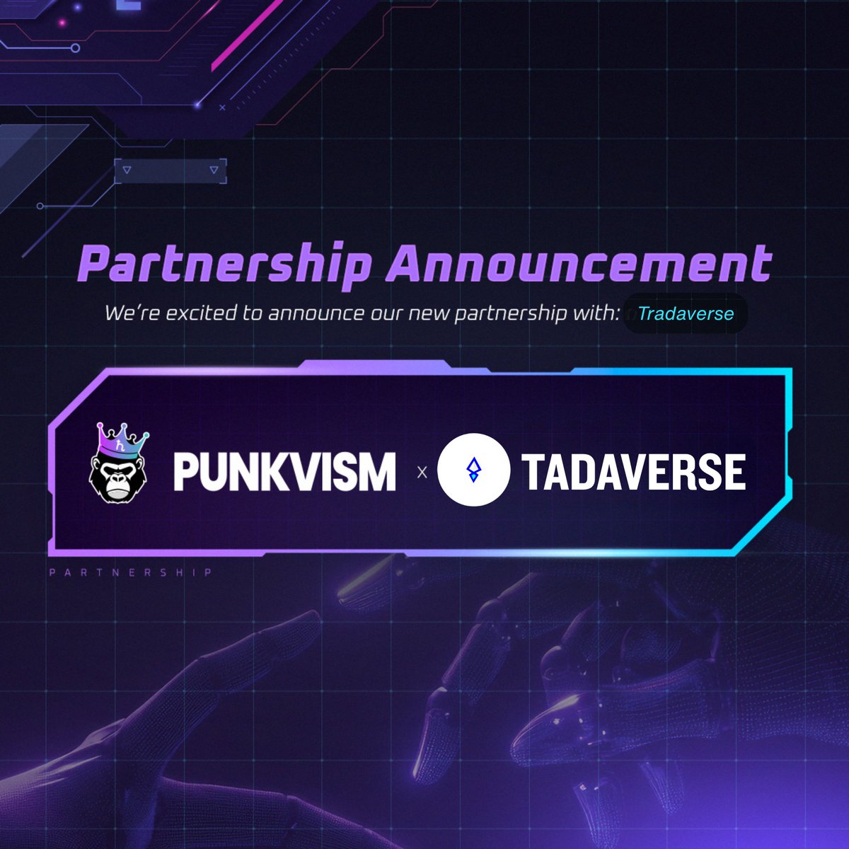 🚀 New Partnership Alert!
Tadaverse × Punkvism 🤝

A fusion of Web3, gamers, and creators — now joining forces with Punkvism to unlock real-world utility through RWA NFTs! 🌍🔥

🔗 x.com/Tadaverse/stat…

#Punkvism #Tadaverse #Web3 #NFT #RWA #Partnership #Gaming