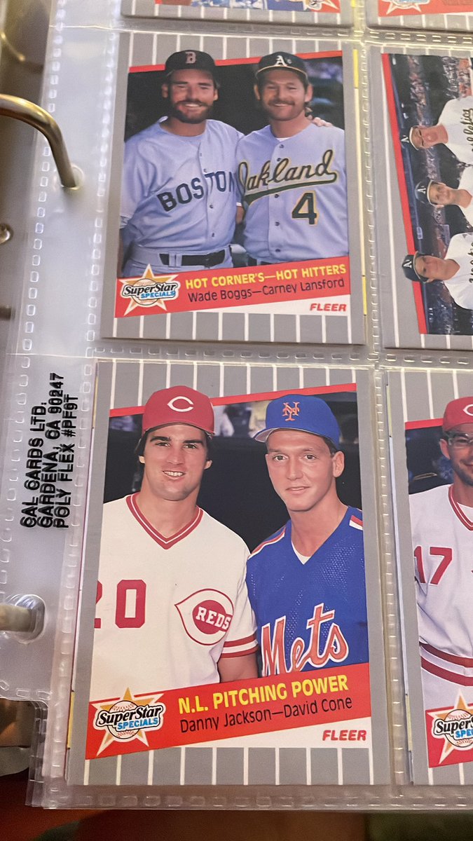 49ersSFGiants1's tweet image. After going through some binder’s of sports cards tonight, I’m even more excited to share my collection with the world. #junkwax #thehobby #sportscards