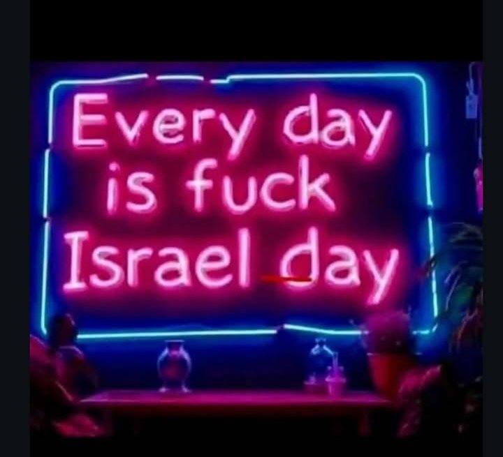 <a href="/anna_prole/">Anna 13. #FreePalestine 🇵🇸✊✊🤘😈</a> Fuck Israel

Fuck the US

Fuck our government.

But most importantly... 

Fuck Israel.