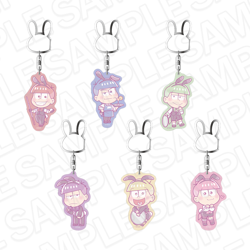 ★おそ松さん★ハート型ホログラム缶バッジ/バニーボーイver.★コンプリート★ おそ松さん バニーボーイ ver. 缶バッジ アクリルチャーム まとめ売り