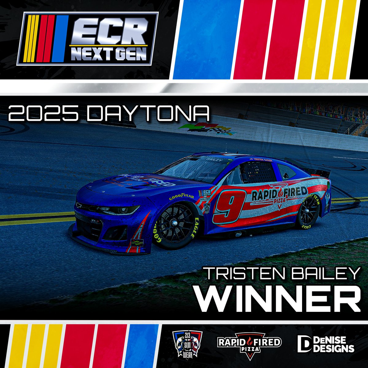 Chaos at the end a big wreck on the final lap, saw <a href="/Tristen__18/">Tristen Bailey</a> grab the 🏆 Kyle Diaz P2 <a href="/Celticsfan3030/">Collin Bollinger</a> P3 <a href="/MichaelEYork1/">Michael E York</a> P4 and <a href="/SeventeenSouth3/">SeventeenSouth</a> P5 to round out the top 5

We're off the next 2 wks for our summer break then we pick it back up at Atlanta