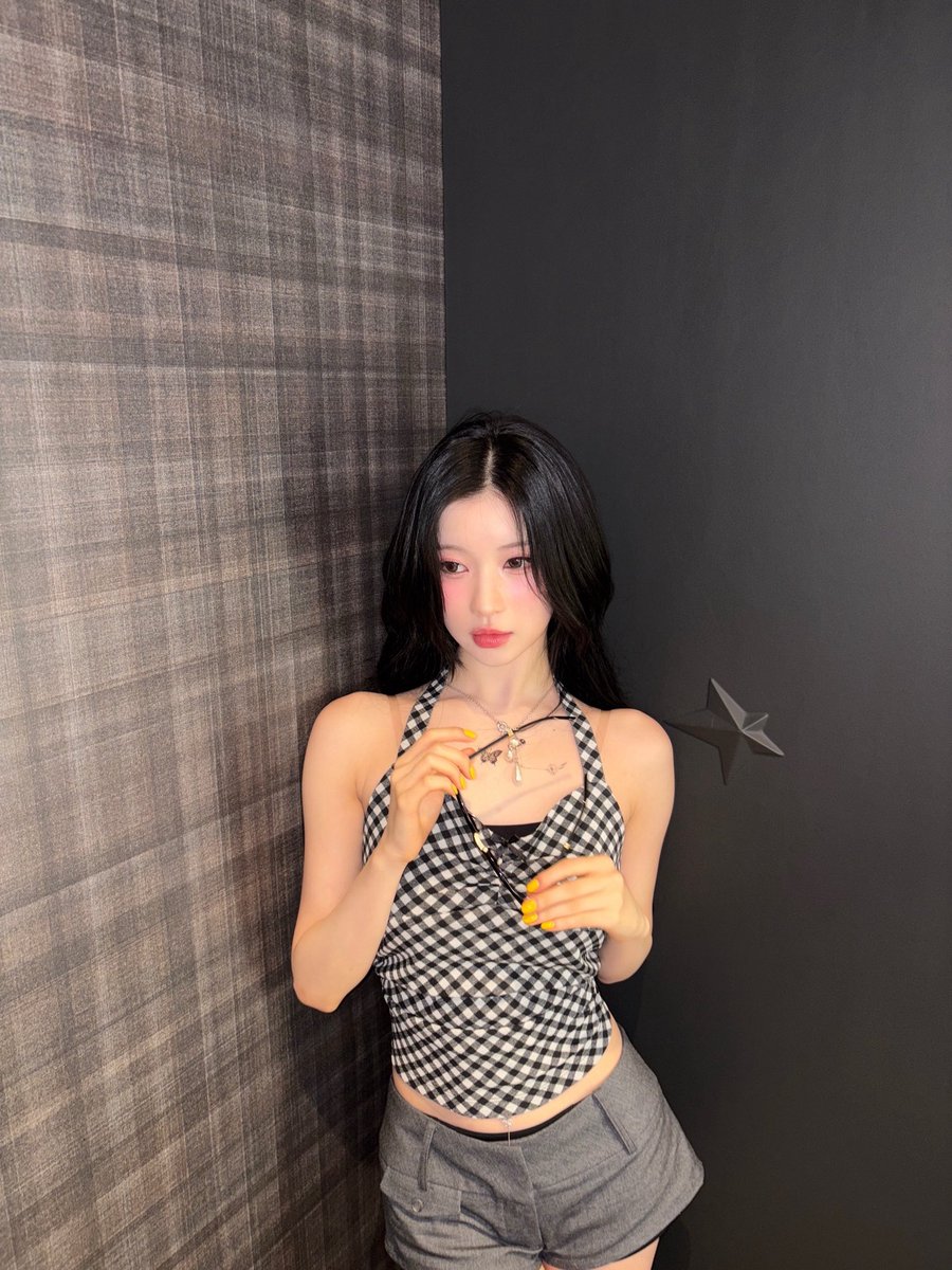 asaenamik's tweet photo. I don’t just enter a room, I recalibrate its temperature. The checkered sin wrapped around me is no accident, it’s a soft-spoken warning. My curves tilt like loaded questions, and these yellow nails? Honey-coated claws. https://t.co/jgCBYAnAVx
