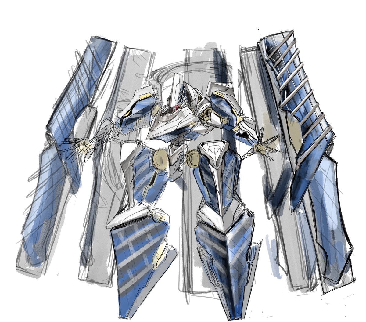 積んでいるメカデザイン
所詮手慰みではあるのですが、どうにも 